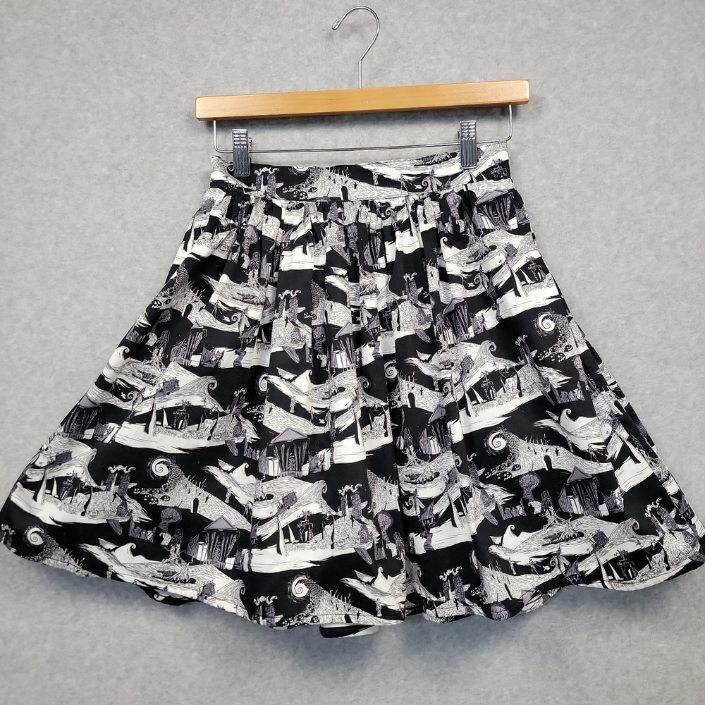 DISNEY Jack Skellington Nightmare Before Christmas Full Mini Skirt Women's‎ Sz S
